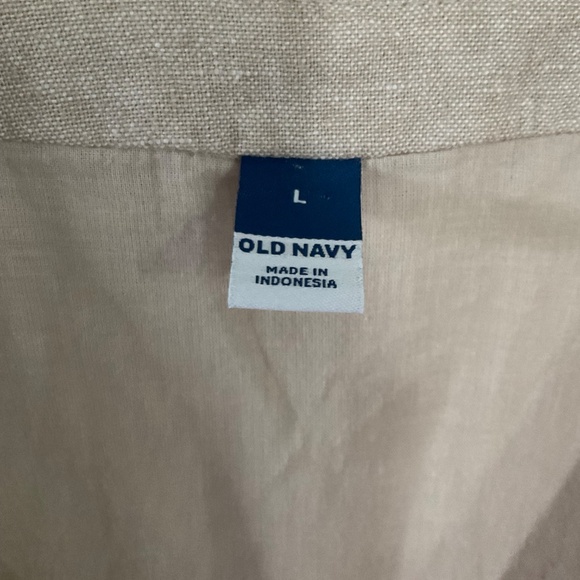 NWT Old Navy Wrap-Front Linen-Blend Vest - Picture 4 of 8